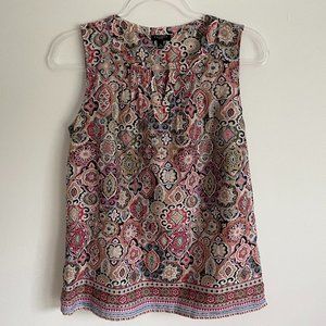 Talbots Petite Sleeveless Tunic Tank Top Size Small